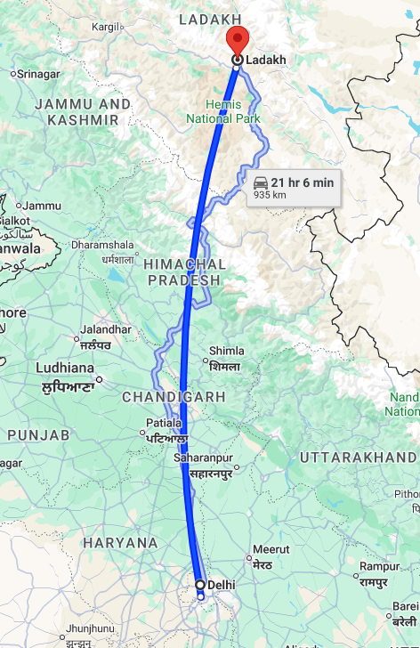 Ladakh Travel Routes